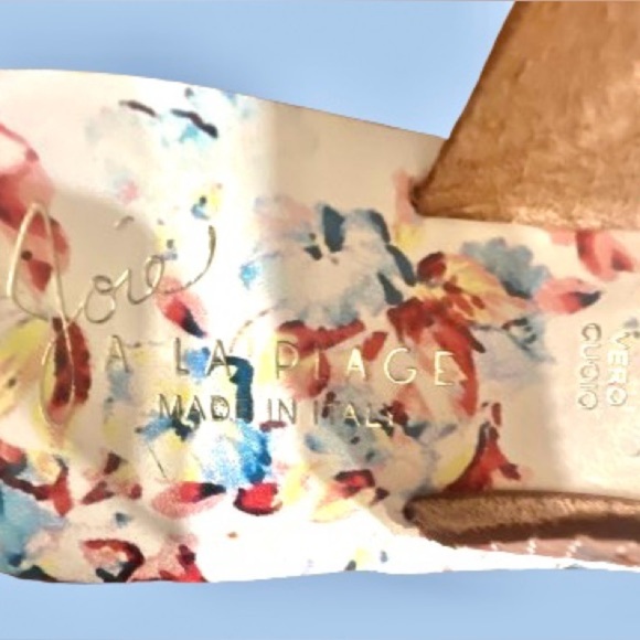 Joie A La Plagę floral embossed leather sandals sz 7.5 - Picture 3 of 6